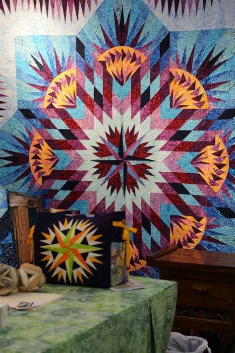 Prairie Star Designed By Dyna Hall Quilted Using A Digitized Quilting