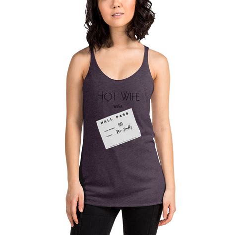 Hot Wife With A Hall Pass Tank Mfm Hotwife Swingers Fetish Sexy Funny Women S Shirt Tank Top Mfm
