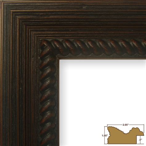 Craig Frames 20x24 Inch Rustic Dark Brown Picture Frame Etsy