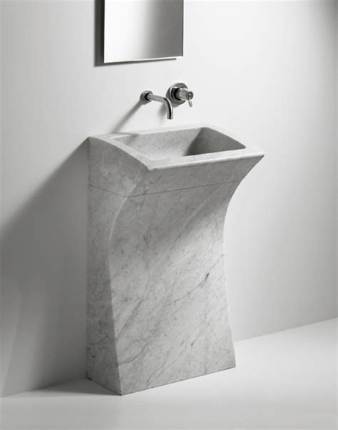 Beauty and function strike a balance with american standard bathroom sinks. 33 Modern Pedestal Bathroom Sinks To Make A Statement ...