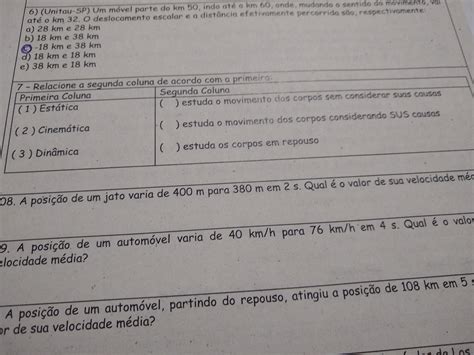 Para Responder A Questão A Seguir Numere A Coluna B