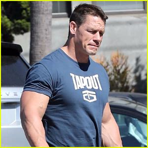 John Cenas Gigantic Biceps Are Pumped Up After A Workout John Cena