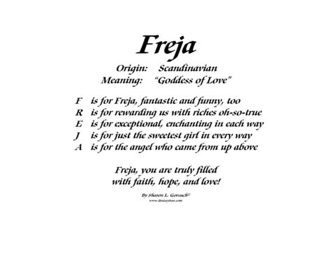 Meaning Of Freja Lindseyboo