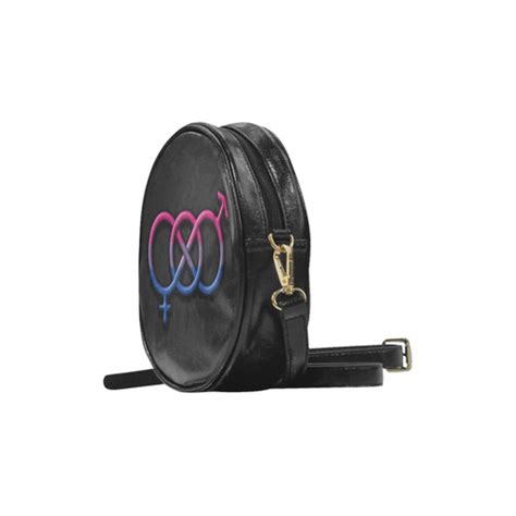 Bisexual Pride Gender Knot Round Sling Bag Model 1647 Id D809059