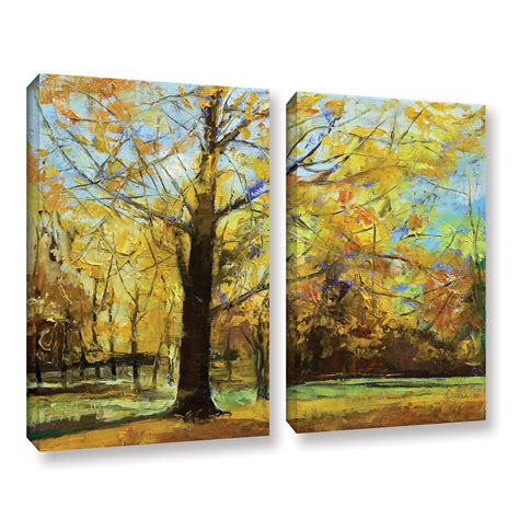 Maria martin custom art for designers. Shades of Autumn' 2 Piece Gallery Wrapped Canvas Art Print ...
