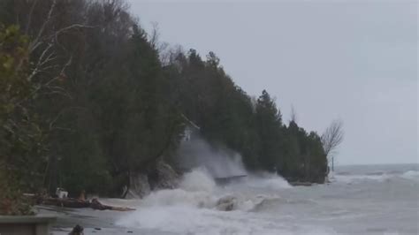 Record Setting Storm Causes Widespread Damage Along Lake Huron Shoreline