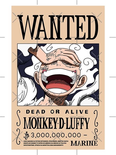 Luffy S Bounty Poster