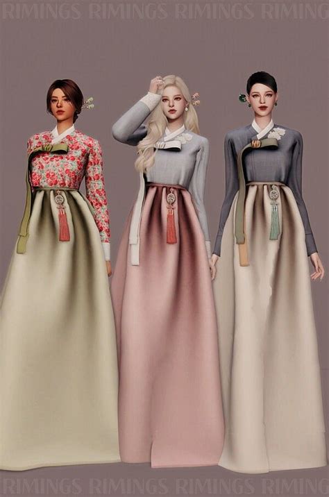 Sims 4 Mods Clothes Sims 4 Clothing Sims Mods Korean Dress Korean