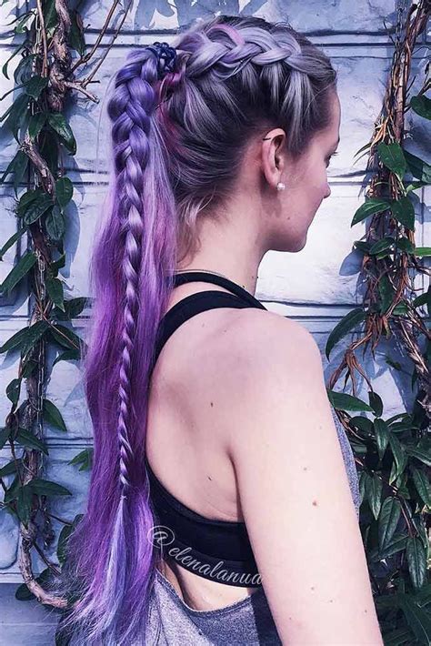 25 Braided Hairstyles For Your Purple Hair Cool Braid Hairstyles