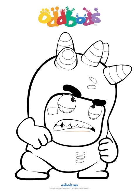 Zee | welcome to oddbods. Pin by Gisele on oldbods | Coloring pages, Kids coloring ...
