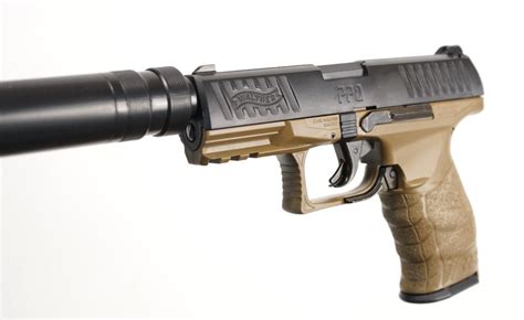 Walther Ppq Spring Pistol Tan Combat Kit Wsuppressor Airsoft Atlanta