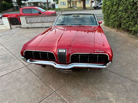 1970 Mercury Cougar Xr7 Convertible Red Rwd Automatic Xr7 Classic