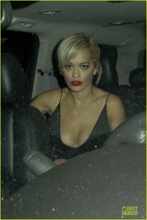Rita Ora Shows Serious Cleavage After Calvin Harris Split Photo Photos Just Jared