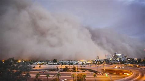 Haboob Dust Storm Sweeps Through Phoenix Valley Following Haiku