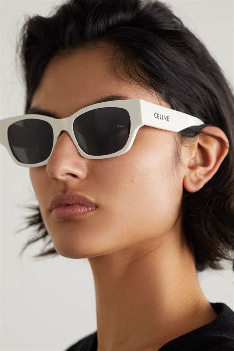 celine eyewear s square frame sunglasses have smoky lenses which are tinted to stop any