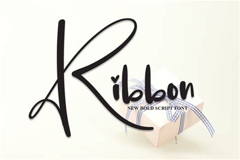 Ribbon Script Font Script Fonts ~ Creative Market