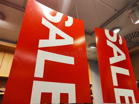 Sale Signs In A Clothing Store Stock Image Image Of Mall Clothing