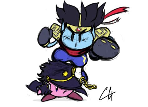 The kirby of disappointment™ explanation originating from tumblr. Just Kirby Jotaro with his Stand, Knuckle(Joe ...