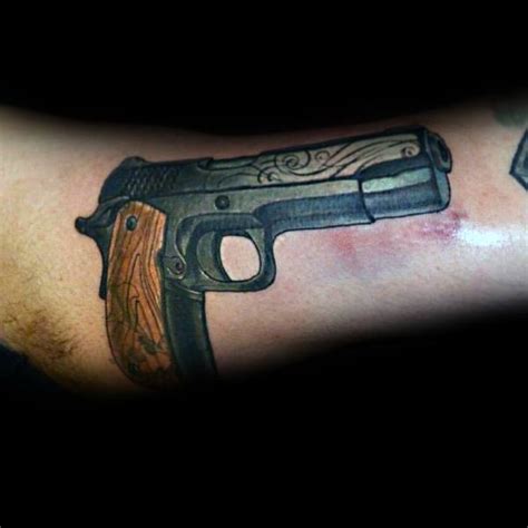 Maybe you would like to learn more about one of these? 50 1911 Tattoo Ideas For Men - Handgun Designs