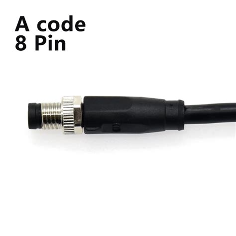 M8 8pin Straight Female Cable Plug M5m8m12 Connectorcircular