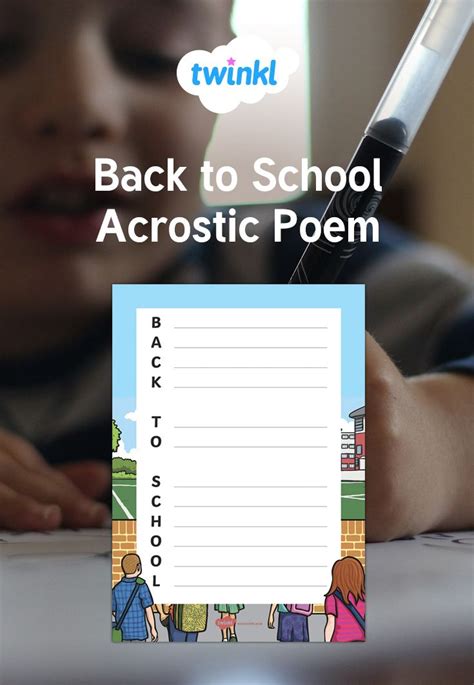 Acrostic Poems Are Fantastic For Introducing Children To Poetry