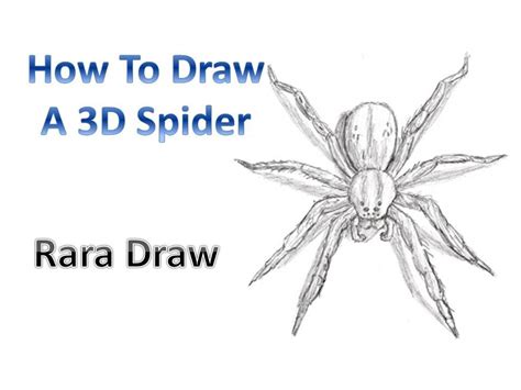 Making drawings with a 3d effect is. How To Draw A 3D Spider (Tarantula) - YouTube