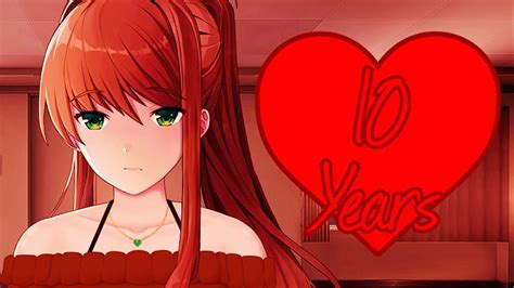 Monikas Reaction To Our 10 Year Anniversary Monika After Story Mod