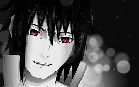 Wallpaper Illustration Anime Naruto Darkness Black And White