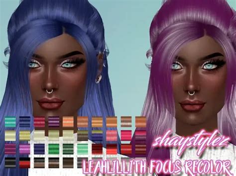 Sims 4 Hairs The Sims Resource Leahlillith`s Focus Hair Recolored By