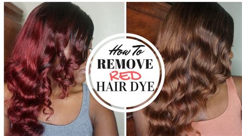 Permanent hair color works two ways: Removing Red Hair Dye | Spefashion