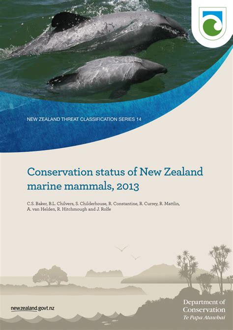 Pdf Conservation Status Of New Zealand Marine Mammals 2013