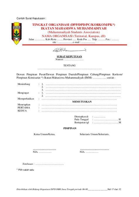 Sebagai anggota bem di universitas utama bangun nusantara. Contoh Surat Keputusan Sk - Kumpulan Surat Penting