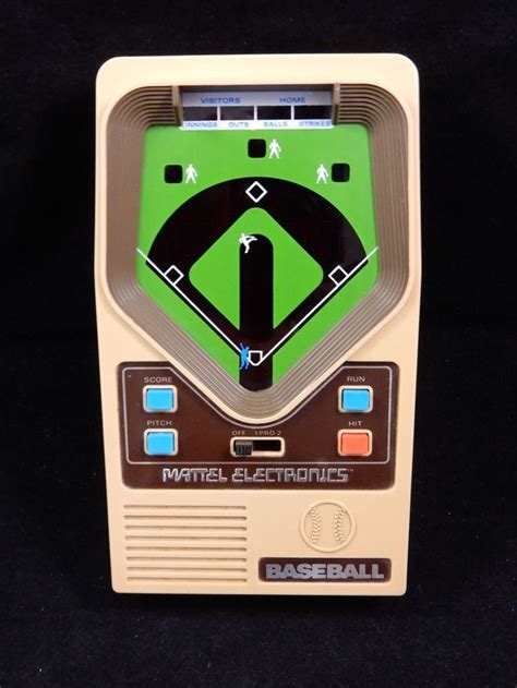 Mattel Electronics 1978 Handheld Electronic Baseball Game Works