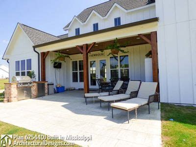 Modern Farmhouse Plan 62544DJ Comes To Life In Mississippi Photos Of