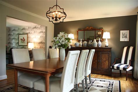 Gray Black And White Dining Room Traditional Dining Room Dc