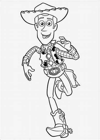 Toy Coloring Story Woody Pages Buzz Printable