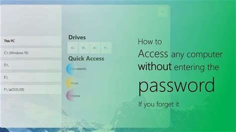 If you have a windows 10 computer that uses a microsoft account (e.g., an email address) to log in, you can reset your password using the i forgot my password feature on the lock screen. How to access a computer without password? - YouTube