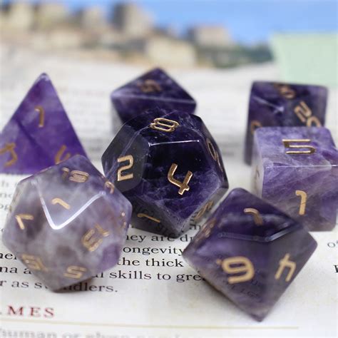 Amethyst Polyhedral Dice Set Toys And Games Games And Puzzles