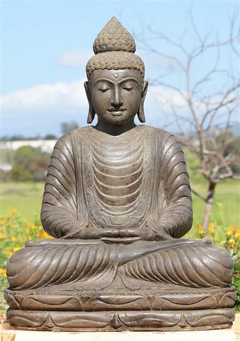 Sold Stone Meditating Garden Buddha Statue 31 113ls585 Hindu Gods