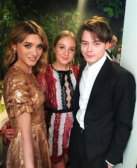 Natalia Dyer And Charlie Heaton Stranger Things Actors Celebrity