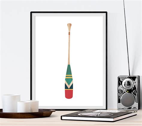 Canoe Paddle Ii Poster Canoeing Ts Kayaking T Wood Etsy