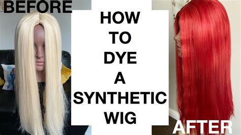 How To Dye A Synthetic Wig Easy Diy Water Colour Method Youtube