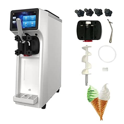 Vevor Commercial Ice Cream Machine 10 20lh Yield 1000w Countertop