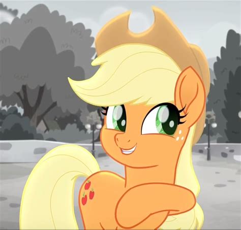 Applejack Cropped Cute Cutie Mark Earth Pony Happy