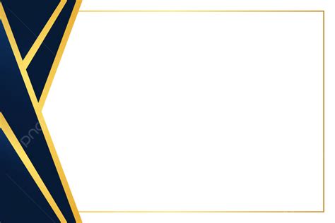 Simple And Elegant Certificate Border In Blue Gold Color Vector