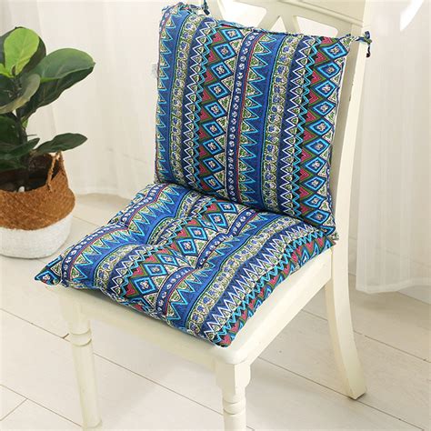 Boutique floral blue bistro chair pads feature a contemporary. 32 x 16 inch Chair Cushion ,Indoor Outdoor Dining ...
