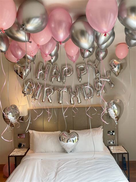 Bedroom Birthday Balloons Birthday Room Decorations Surprise