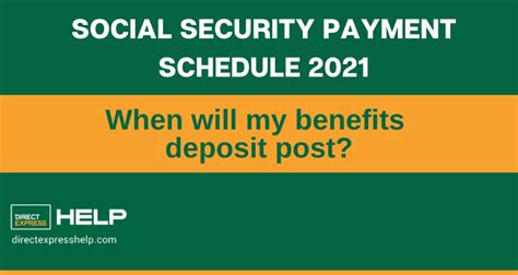 2021 Social Security Payment Schedule Direct Express Card Help