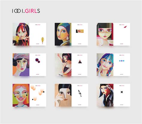 1001 Girls Part1平面品牌留夏l99i 原创作品 站酷 Zcool
