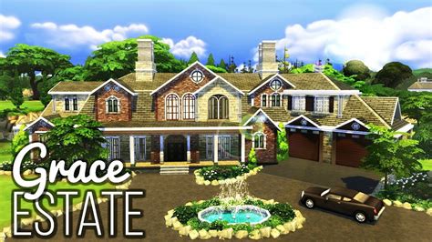 The Sims 4 Grace Estate W Thomastv Speed Build Youtube